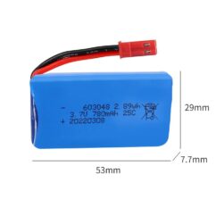 Аккумулятор элемент высокотоковый LiPo 603048 3.7V, 25C, емкость 780 mAh, разъем JST. Купить в Кактус-Мобайл