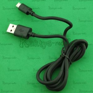 Кабель USB + Micro USB Ver 6, черный, силикон.