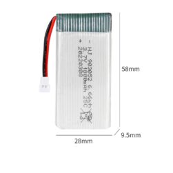 Аккумулятор высокотоковая батарея LiPo 903052 3.7В, 25C, емкость 1800 mAh, разъем XH. Аккумулятор для квадрокоптера, дрона, вертолета. Купить в Кактус-Мобайл