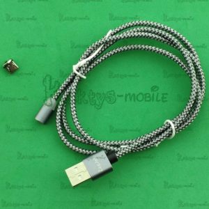 Комплект кабель 3 А + головка Micro USB серо-черный