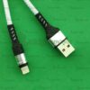 Кабель USB + Lightning Ver 59, белый, нейлон