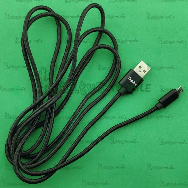 Кабель USB + Micro USB Ver 67, черный, нейлон