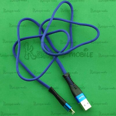 Кабель USB + Lightning Ver 63, синий, нейлон