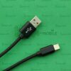 Кабель USB + Type-C Ver 66, черный, нейлон