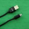 Кабель USB + Micro USB Ver 69, черный, нейлон