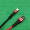 Кабель USB + Micro USB Ver 61, красно-черный, резина