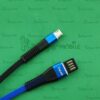 Кабель USB + Micro USB Ver 61, сине-черный, резина